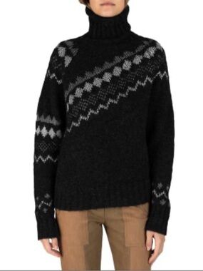 Derek Lam 10 Crosby Fair-isle Sweater wit